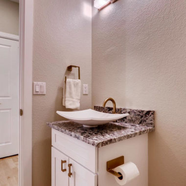 new build bathroom photo from general contractor in colorado